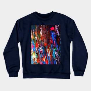 Abstract palette knife paint splatter Crewneck Sweatshirt